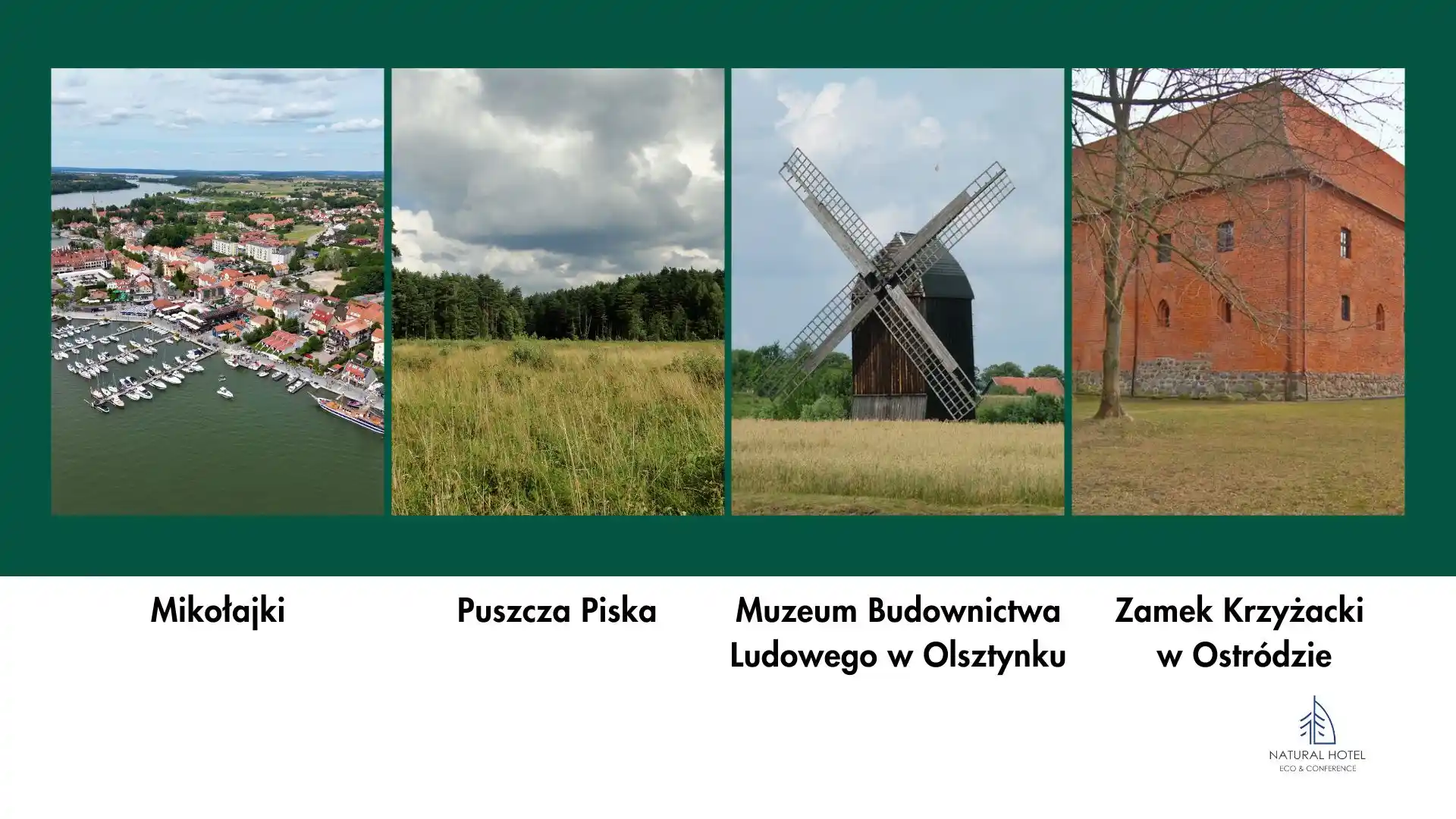 Mikołajki, Puszcza Piska, Muzeum Budownictwa Ludowego, Zamek Krzyżacki
